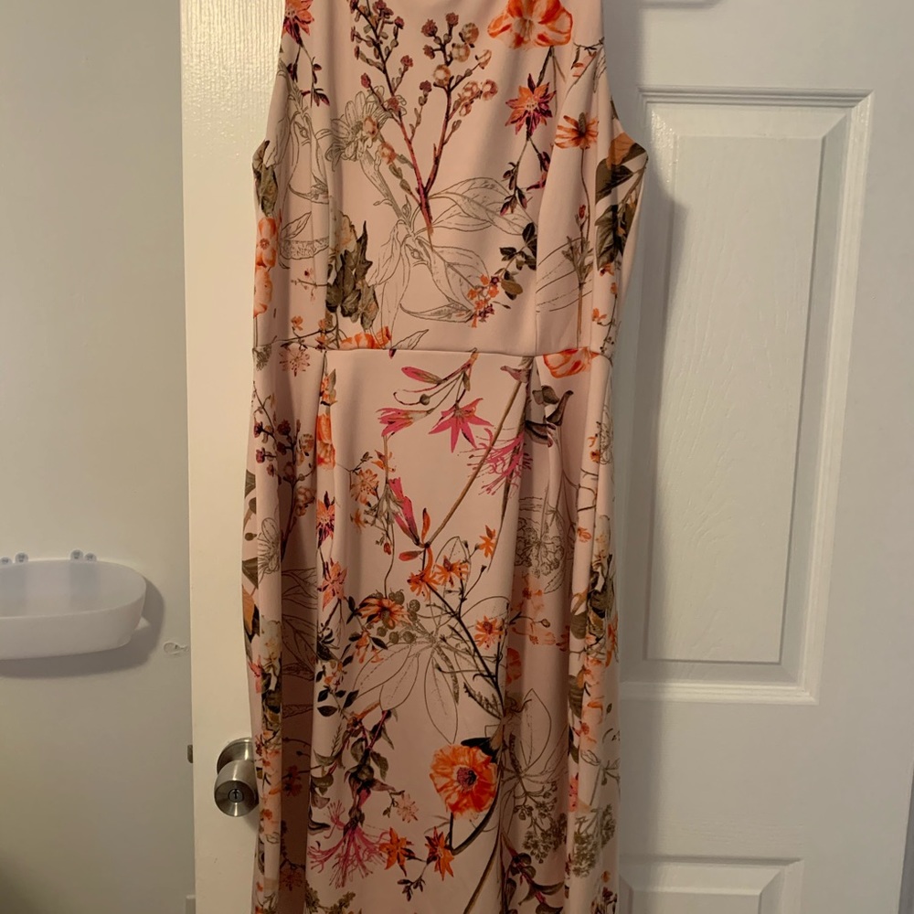Sleeveless floral dress size 14